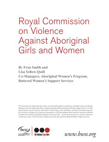 Royalcommissiononviolenceagainstaboriginalgirlswomen