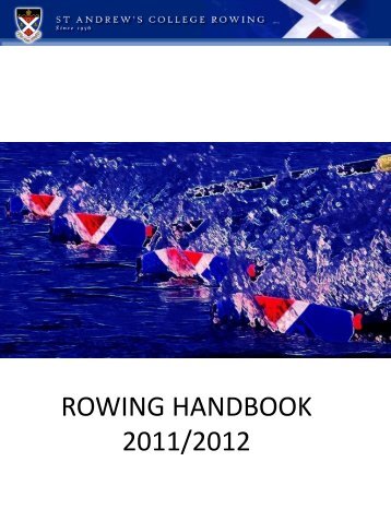 Rowing Parents Handbook 2011 - 2012 - St Andrew's College