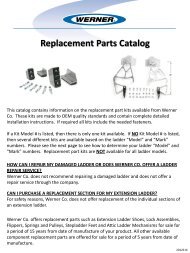 Replacement Parts Catalog - National Ladder and Scaffold Co.