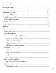Table of Contents - YES Prep Public Schools