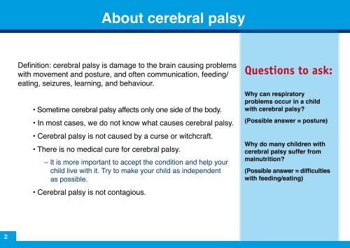 How You Can Help Your Child With Cerebral Palsy - CBM