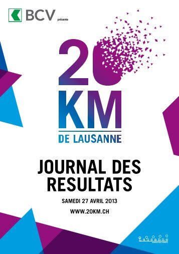 JOURNAL DES RESULTATS - 20 km de Lausanne