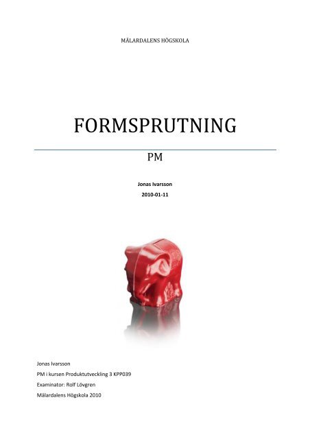 Formsprutning.pdf - Rolf Lövgren