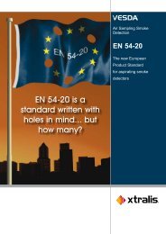 EN 54-20 is a standard written with holes in mind ... - SIFEE Action