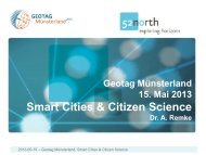 Smart Cities & Citizen Science - Geonetzwerk MÃ¼nsterland