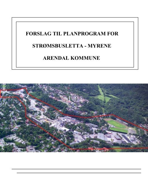Planprogram - Arendal kommune