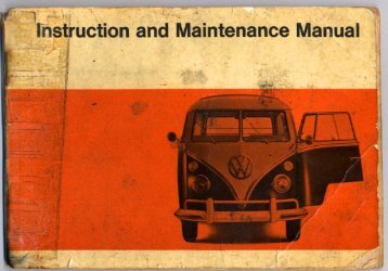 December, 1966 Bus Owner's Manual - PDF - TheSamba.com