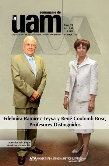 Edelmira RamÃ­rez Leyva y RenÃ© Coulomb Bosc, Profesores - UAM ...