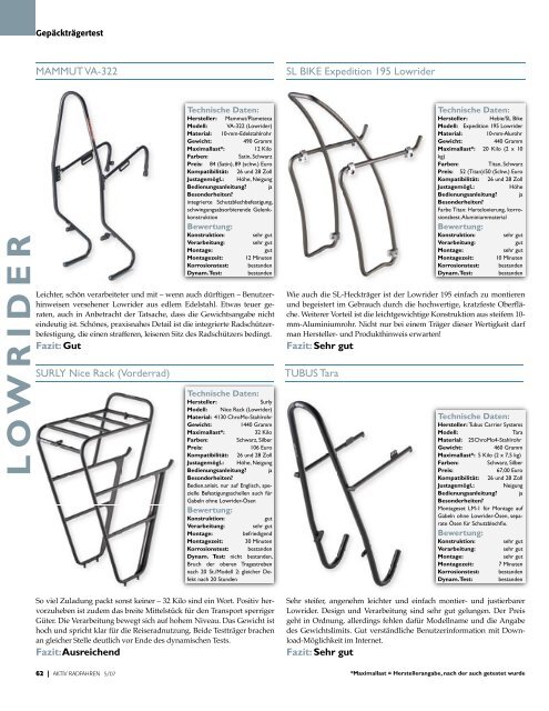 14 Modelle im Labortest - Velotech.de