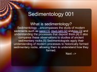 What is sedimentology?