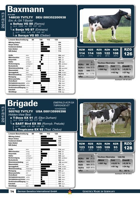 bullenkatalog 2012/13 - GGI German Genetics International GmbH