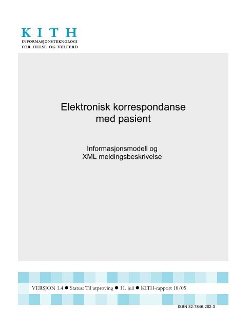 Elektronisk korrespondanse med pasient - KITHs