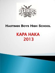 KAPA HAKA 2013 - Hastings Boys' High School