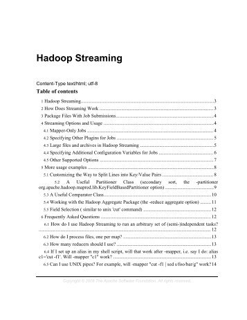 Hadoop Streaming - SVN - The Apache Software Foundation!