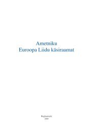 Ametniku Euroopa Liidu käsiraamat - Euroopa Liidu Infokeskus