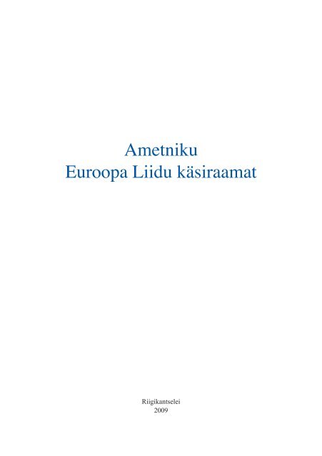 Ametniku Euroopa Liidu käsiraamat - Euroopa Liidu Infokeskus