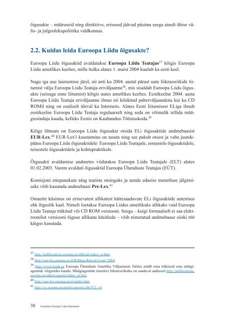 Ametniku Euroopa Liidu käsiraamat - Euroopa Liidu Infokeskus