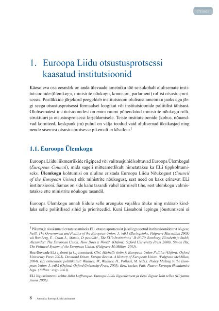 Ametniku Euroopa Liidu käsiraamat - Euroopa Liidu Infokeskus