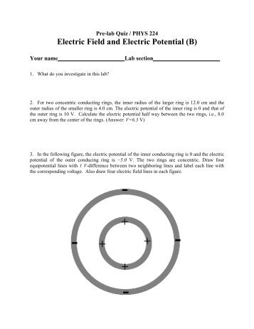 Electric Field and Electric Potential (B)