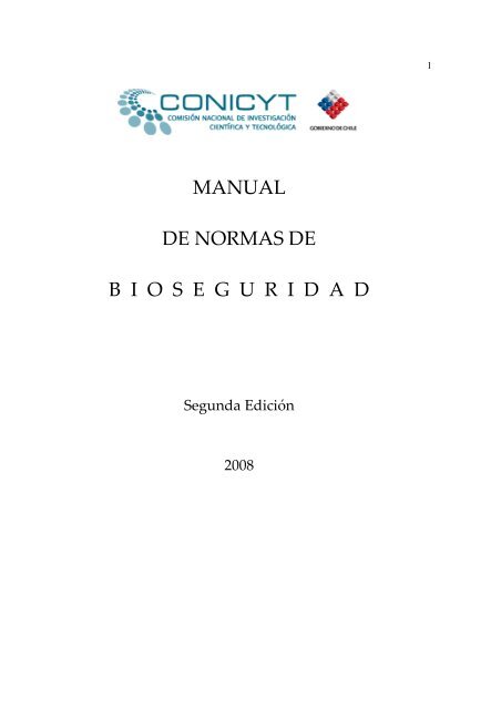 manual de de Bioseguridad de CONICYT