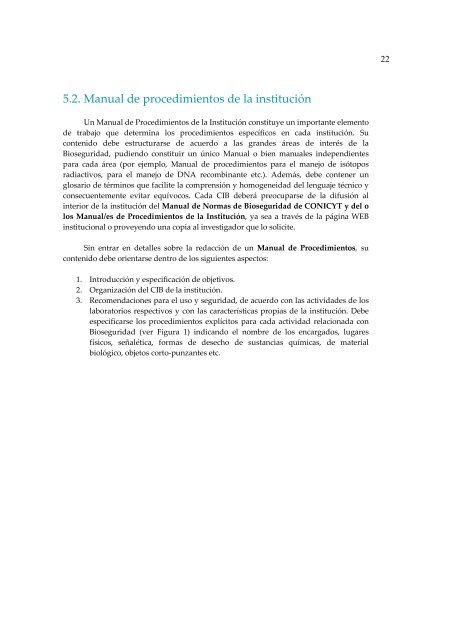 manual de de Bioseguridad de CONICYT