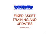 Fixed Asset Powerpoint Training - Warren County Schools