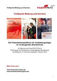 Treffpunkt Bildung und Karriere 2014 - FeuerTRUTZ