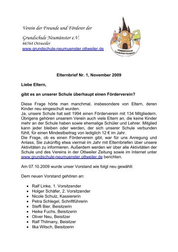 Verein der Freunde und FÃ¶rderer der Grundschule NeumÃ¼nster e.V.