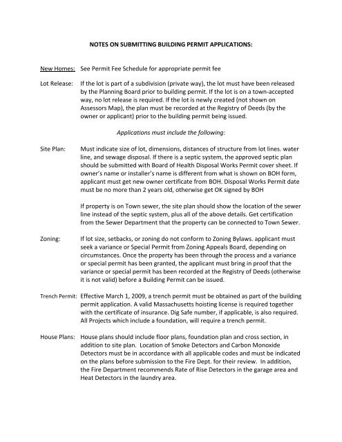 Bridgewater Ma Zoning Map Submitting Building Permit Applications - Bridgewater, Massachusetts