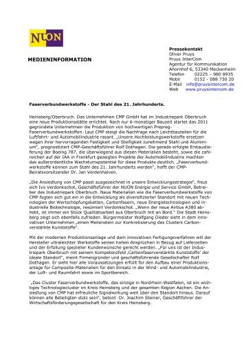 MEDIENINFORMATION - Pruys InterCom