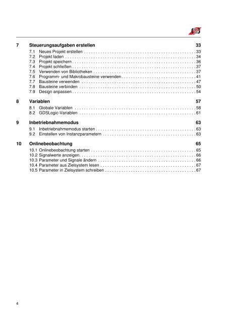 Handbuch GDSLogic - GRAF-SYTECO Visualisierungstechnik