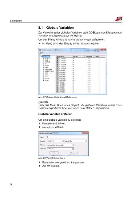 Handbuch GDSLogic - GRAF-SYTECO Visualisierungstechnik