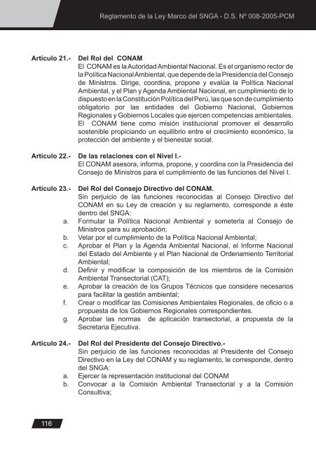 Ley General del Ambiente - CDAM - Ministerio del Ambiente