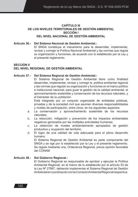 Ley General del Ambiente - CDAM - Ministerio del Ambiente