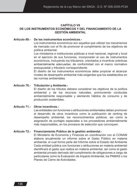 Ley General del Ambiente - CDAM - Ministerio del Ambiente