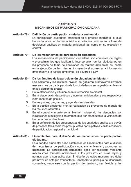 Ley General del Ambiente - CDAM - Ministerio del Ambiente