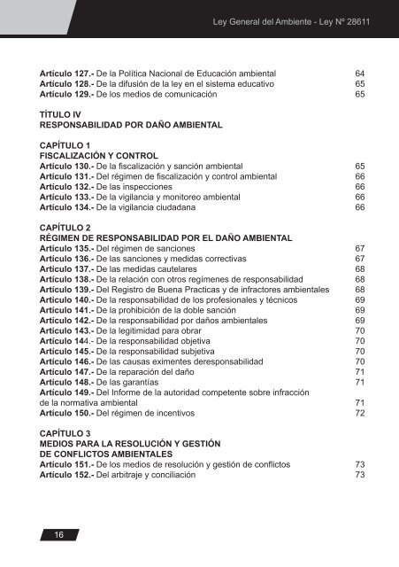 Ley General del Ambiente - CDAM - Ministerio del Ambiente