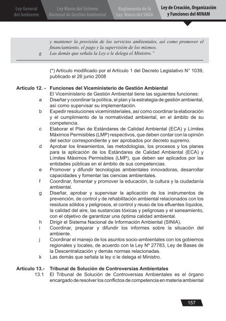 Ley General del Ambiente - CDAM - Ministerio del Ambiente