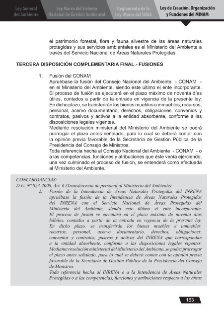 Ley General del Ambiente - CDAM - Ministerio del Ambiente