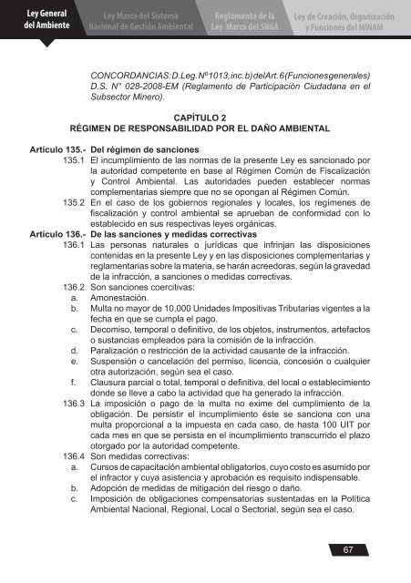 Ley General del Ambiente - CDAM - Ministerio del Ambiente