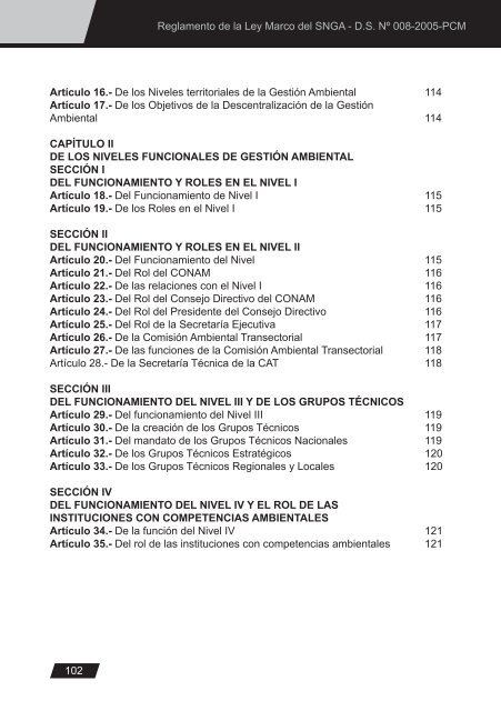 Ley General del Ambiente - CDAM - Ministerio del Ambiente