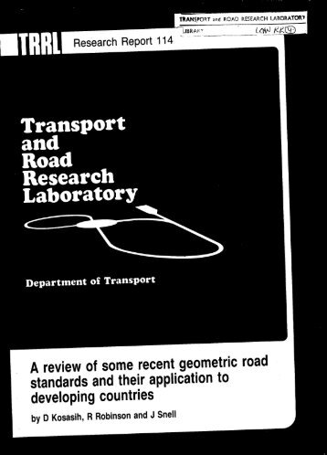 A review of some recent geometric road standards and their ...