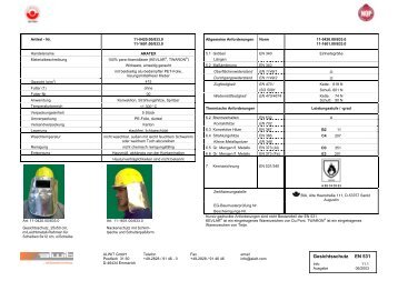 Gesichtsschutz EN 531 - ALWIT GmbH