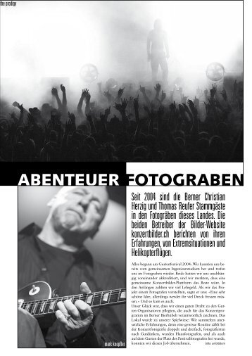 Abenteuer Fotograben: Christian Herzig und Thomas Reufer ... - Loop