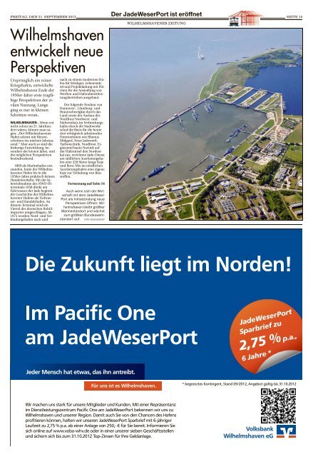 Der JadeWeserPort ist erÃ¶ffnet - Wilhelmshavener Zeitung