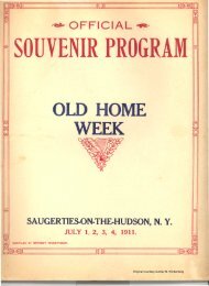 1911 Saugerties Centennial Program
