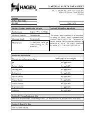 MATERIAL SAFETY DATA SHEET - Regulatory-info-hsx.com