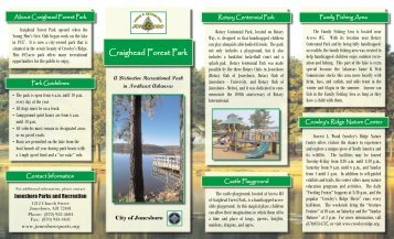 Craighead Forest Park Map - City of Jonesboro