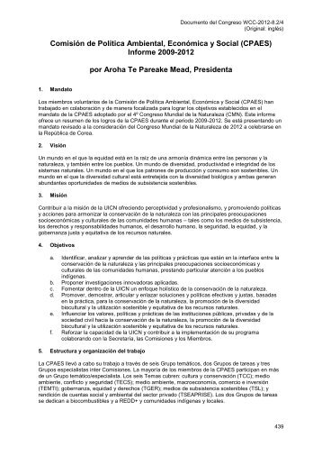SP-WCC-2012-8.2-4 Informe del Presidente de la ... - IUCN Portals