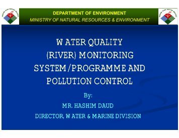 (river) monitoring system/programme and - WEPA